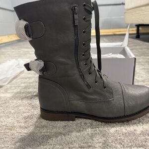 Dream Pairs Dark Gray Combat Boots